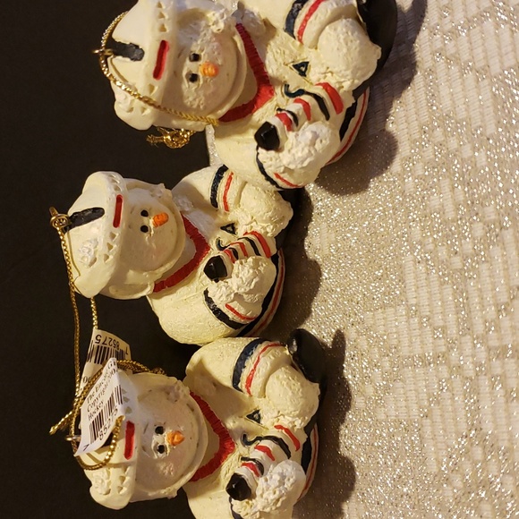 Hockey Snowmen Ornaments New - Picture 2 of 4